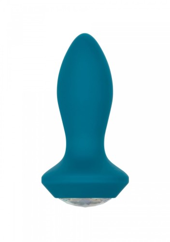 Vibrating Petite Crystal Probe Blue