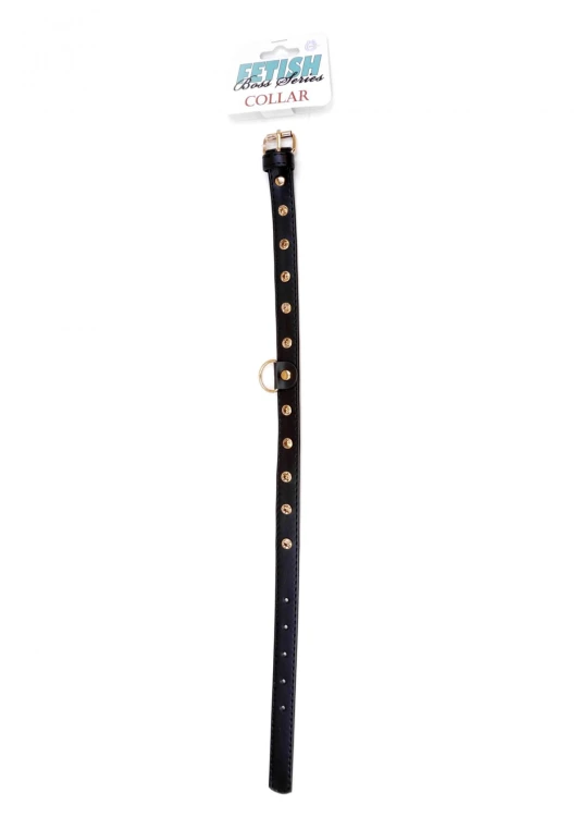 Fetish B - Series - Collar 2 cm gold crystal