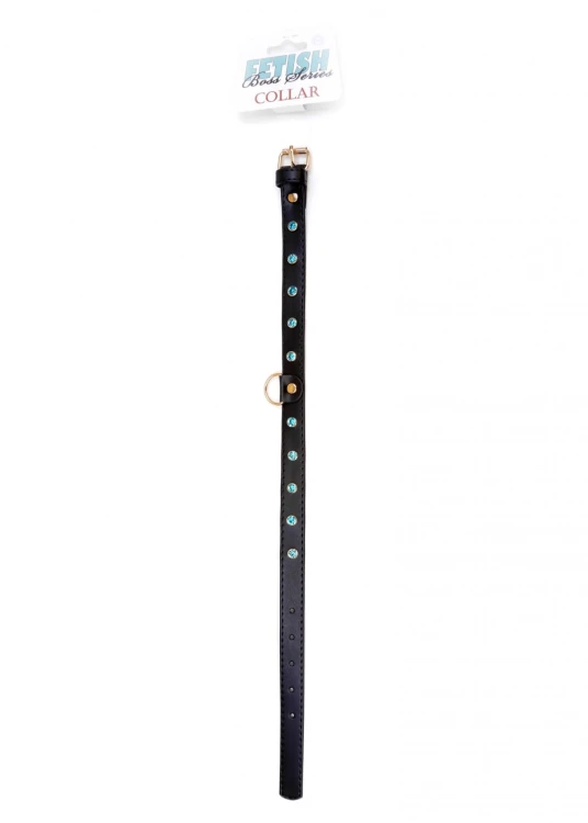 Fetish B - Series Collar - 2 cm turquoise crystal