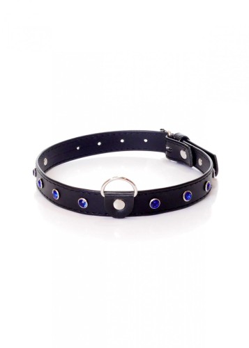 Fetish B - Series Collar - 2 cm navy blue crystal