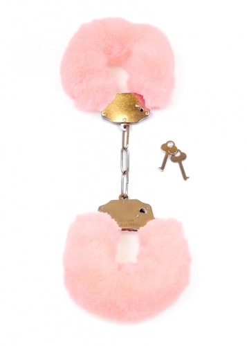 Kajdanki Fetish B - Series- Furry Cuffs Light Pink