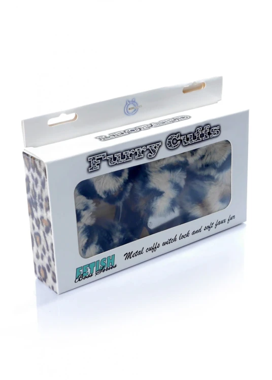Kajdanki Fetish B - Series- Furry Cuffs Leopard