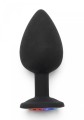 Rainbow Booty Jewel Large Black