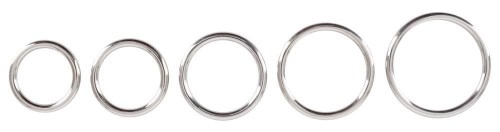 Bad Kitty Set of 5 Metal Rings