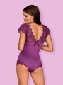 Bielizna-Moketta body fioletowe  S/M