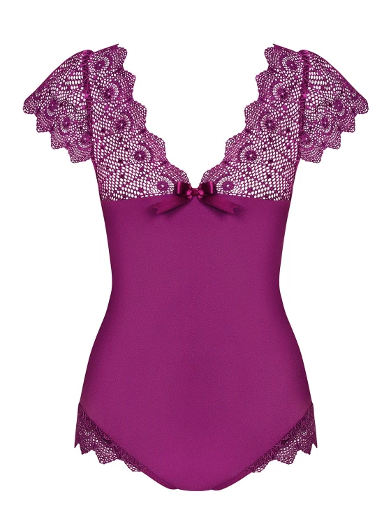 Bielizna-Moketta body fioletowe  S/M