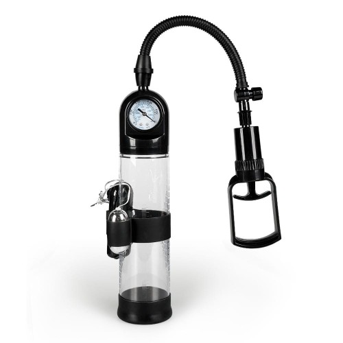 Pompka-Powerpump MASTER Vibrating - Black&amp;Clear