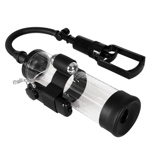 Pompka-Powerpump MAX Vibrating - Black&amp;Clear