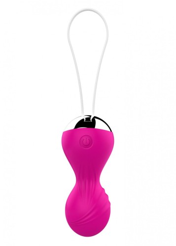 Kulki-Vibrating Silicone Kegel Balls USB 10 Function / Remote control -Pink