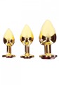 Butt Plug With Diamond Jewel L Gold