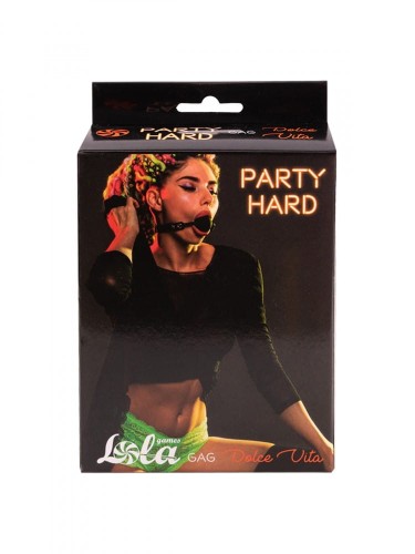 Gag Party Hard Love Addict Black
