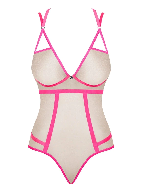 Bielizna-Nudelia body różowe  S/M