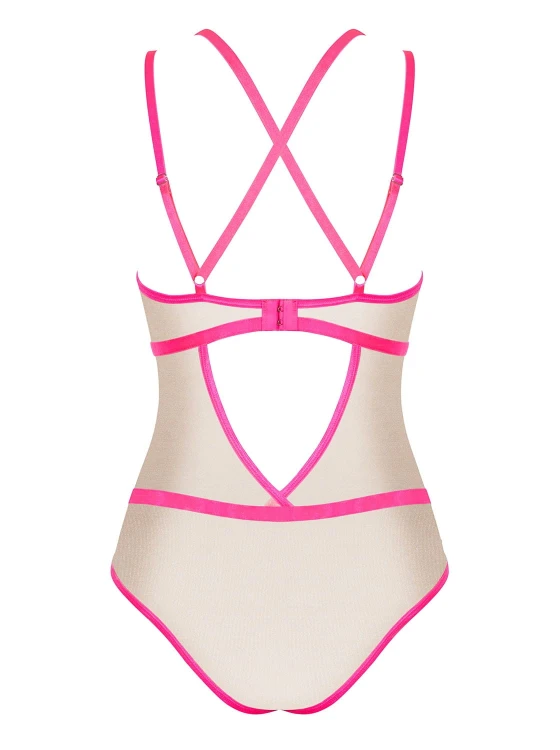 Bielizna-Nudelia body różowe L/XL