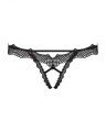 Bielizna-Bravelle stringi otwarte czarne L/XL