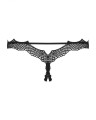 Bielizna-Bravelle stringi otwarte czarne L/XL
