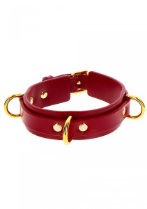 D-Ring Collar Deluxe Red