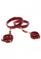 Wrist To Thigh Cuff Set Red