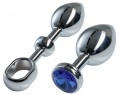 MALESATION Alu-Plug with handle &amp; crystal large, chrome