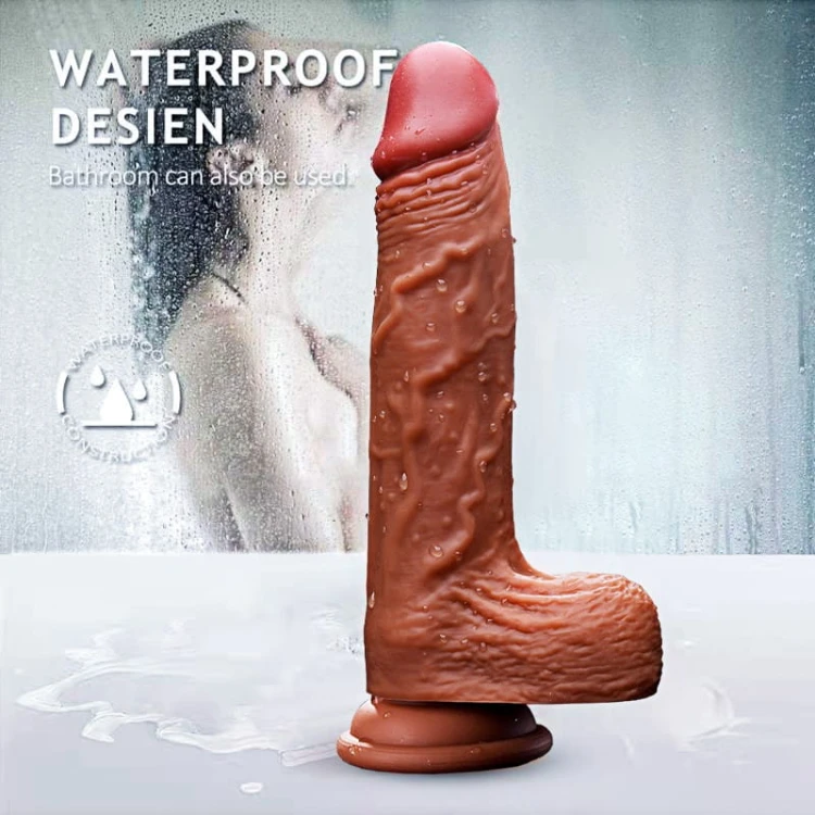 Wibrator-Silicone, Vibration 10, Rotate, Telescopic, Heating, 21cm