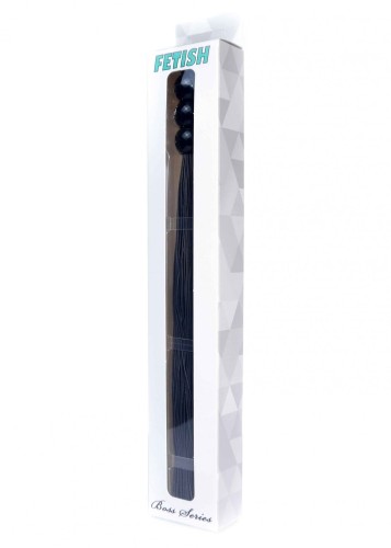 Silicone Whip Black 10"" - Fetish B - Series