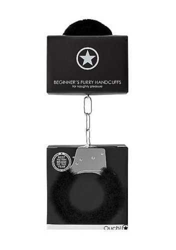 Beginner""s Handcuffs Furry - Black