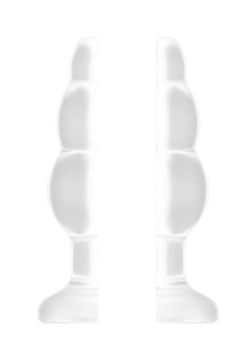 No.51 - Large Hollow Tunnel Butt Plug - 5 Inch - Translucent