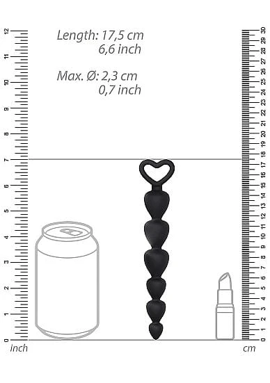 Silicone Anal Beads - Black