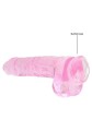 9"" / 23 cm Realistic Dildo With Balls - Pink