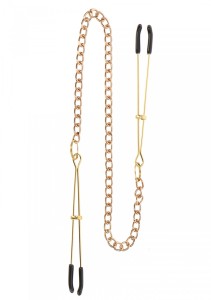 Tweezers With Chain Gold