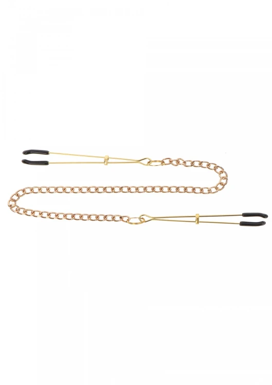Tweezers With Chain Gold