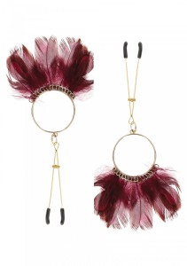 Tweezers With Feathers Gold