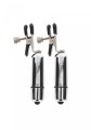 Adjustable Vibrating Clamps Silver