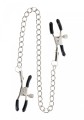 Adjustable Clamps with Chain Silver