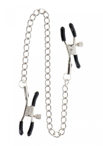 Adjustable Clamps with Chain Silver