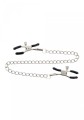 Adjustable Clamps with Chain Silver