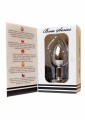 Stymulator-Rechargeable Butt Plug Vibrator USB 10 Functions - Silver