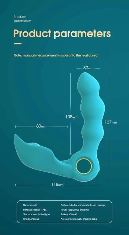 Stymulator-Angelo Male Prostate Triple Stimulation (blue)