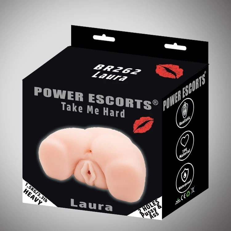 Masturbator-Take Me Hard Laura-Pussy &amp; Ass Masturbator 1,55kg Flesh