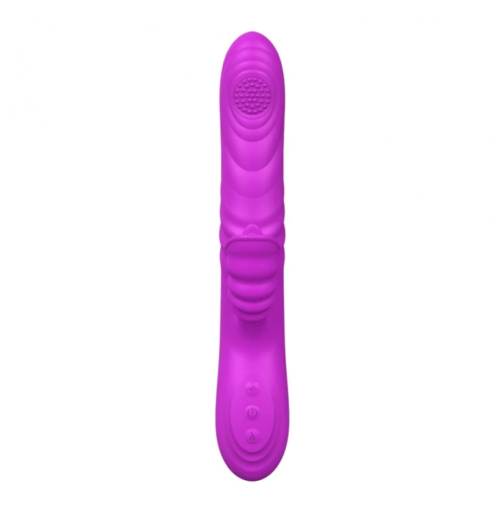 Wibrator-Angelia, USB 3 functions of thrusting / 20 vibrations Purple