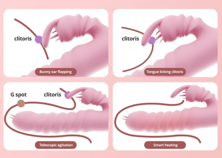 Wibrator-Hannah USB -Pink