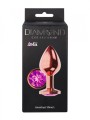 Plug-Butt Plug Diamond Amethyst Shine L Rose Gold