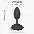 OPEN ROSES L SIZE - BLACK ONYX