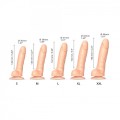 SLIDING SKIN REALISTIC DILDO VANILLA XL