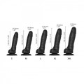 SLIDING SKIN REALISTIC DILDO BLACK S