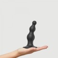DILDO PLUG BEADS BLACK - S