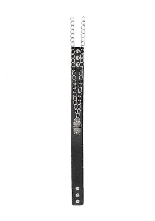 Bonded Leather Collar With Hand Cuffs