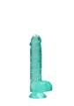 6"""" / 15 cm Realistic Dildo With Balls - Turquoise