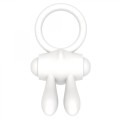Power Clit Silicone Cockring White