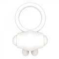 Power Clit Silicone Cockring White