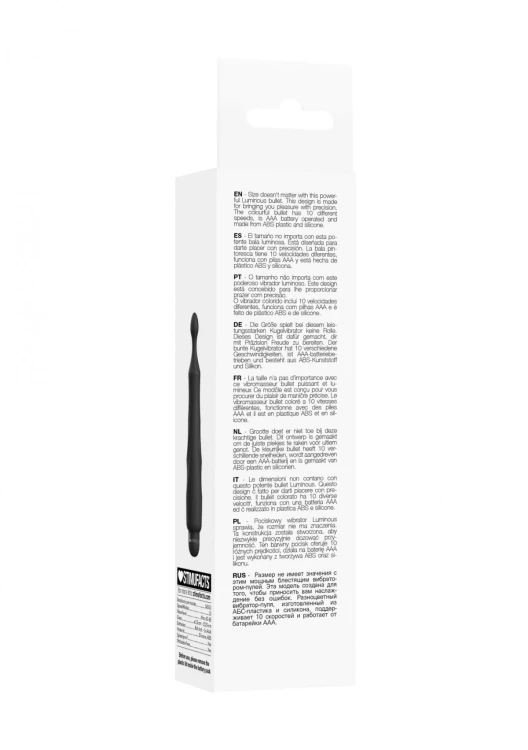 Dido - ABS Bullet With Sleeve - 10-Speeds - Black